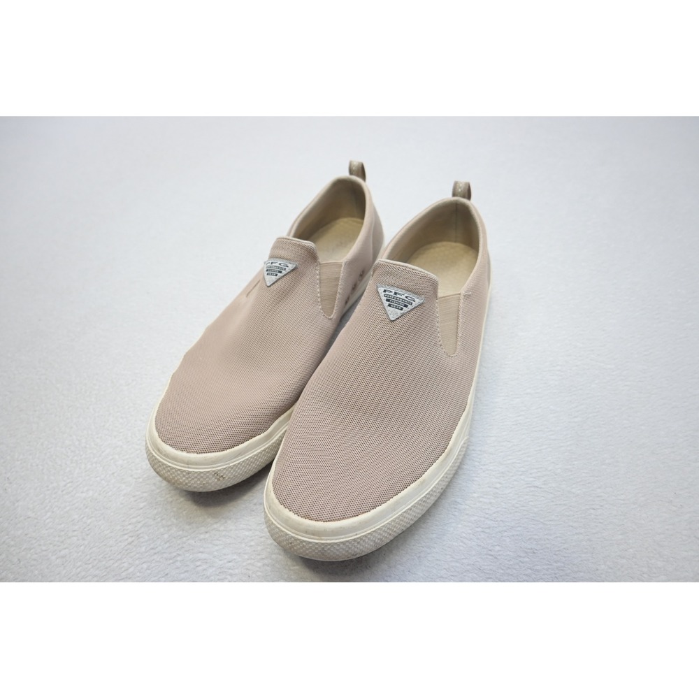 Columbia PFG Bahama Vent Slip‎ On Mens 11.5 Tan Good YM0746-271 Boat Shoes